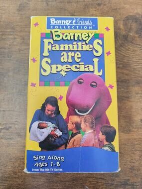 vintage 1995 Barney & Friends "Families Are Special" VHS tape